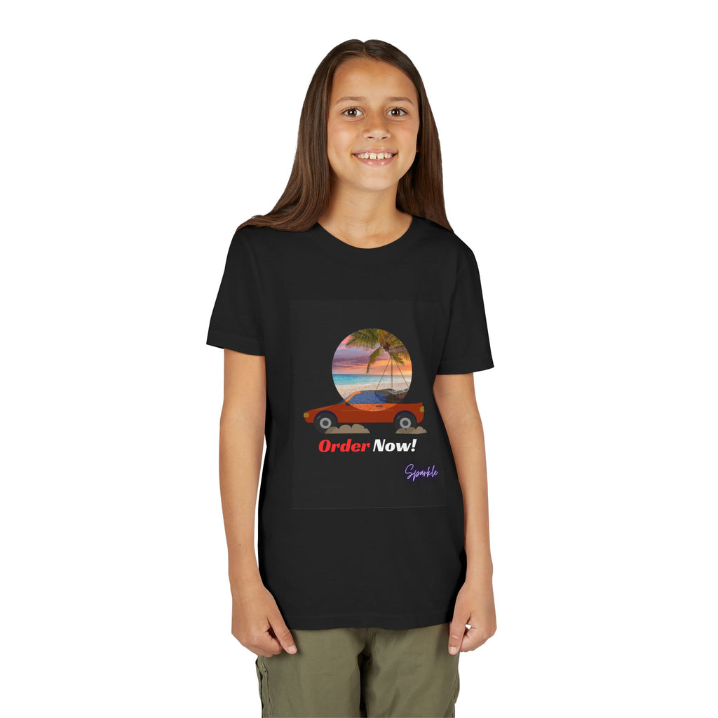 Youth Tee - Retro Beach Convertible “Order Now!” Kids T-Shirt