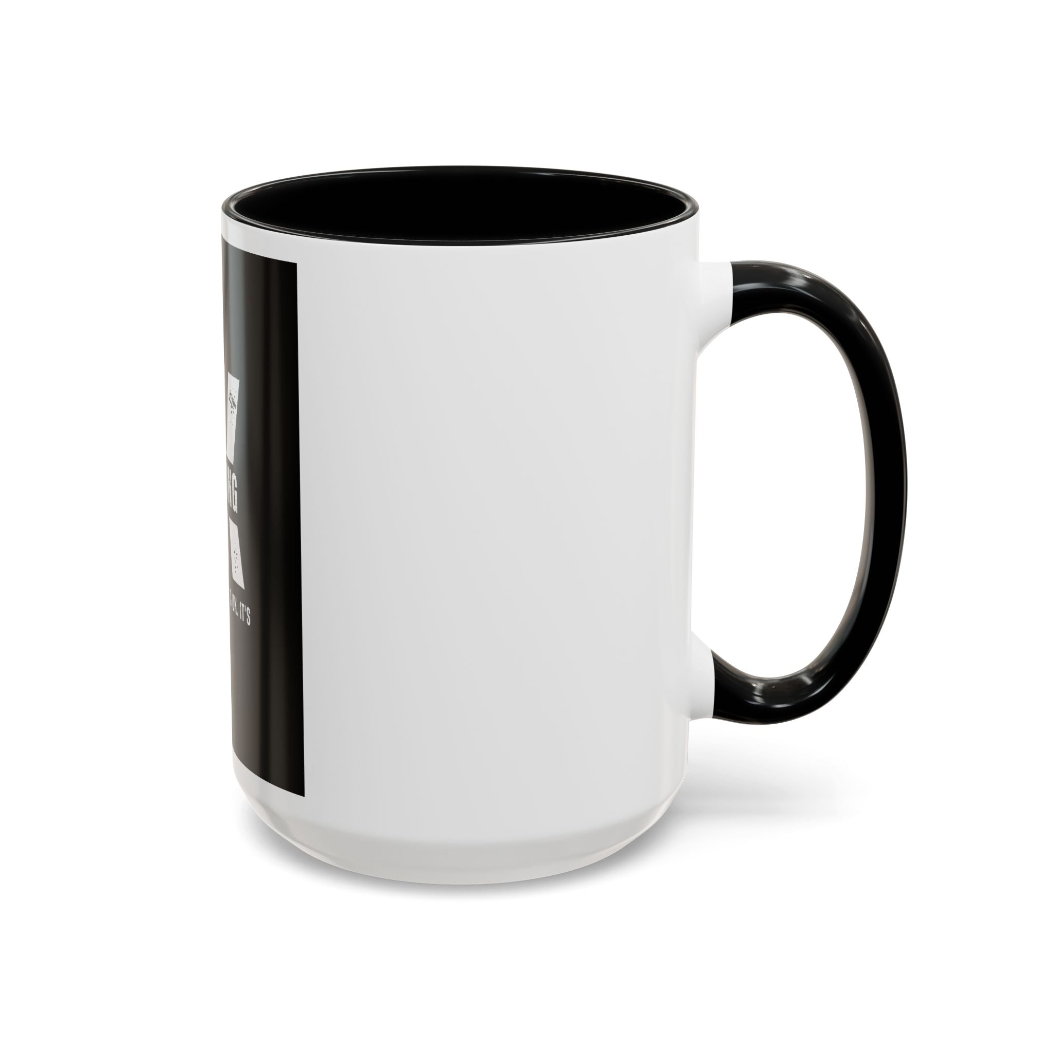 Everything OK? Distressed Typography Accent Mug — “OK / EVERYTHING” Sarcastic 11/15oz