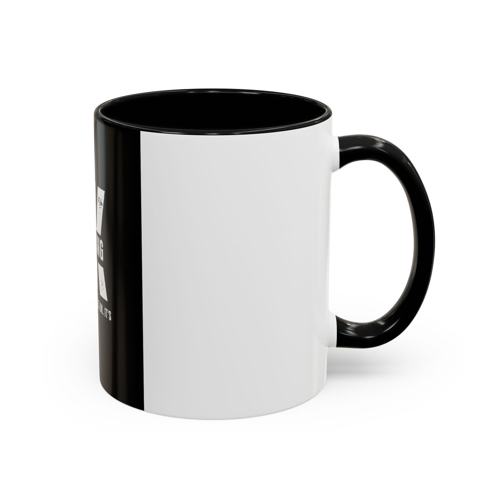 Everything OK? Distressed Typography Accent Mug — “OK / EVERYTHING” Sarcastic 11/15oz