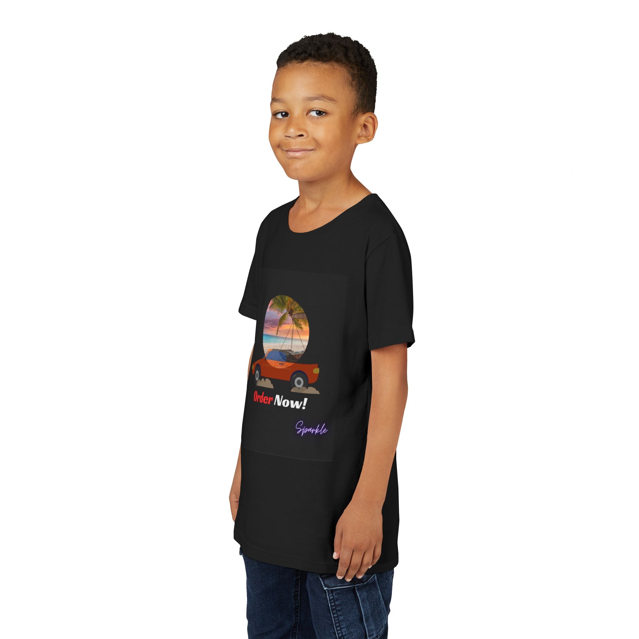 Youth Tee - Retro Beach Convertible “Order Now!” Kids T-Shirt