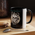 Skull & Roses Accent Coffee Mug — "Born to Stand Out" Gothic 11/15oz