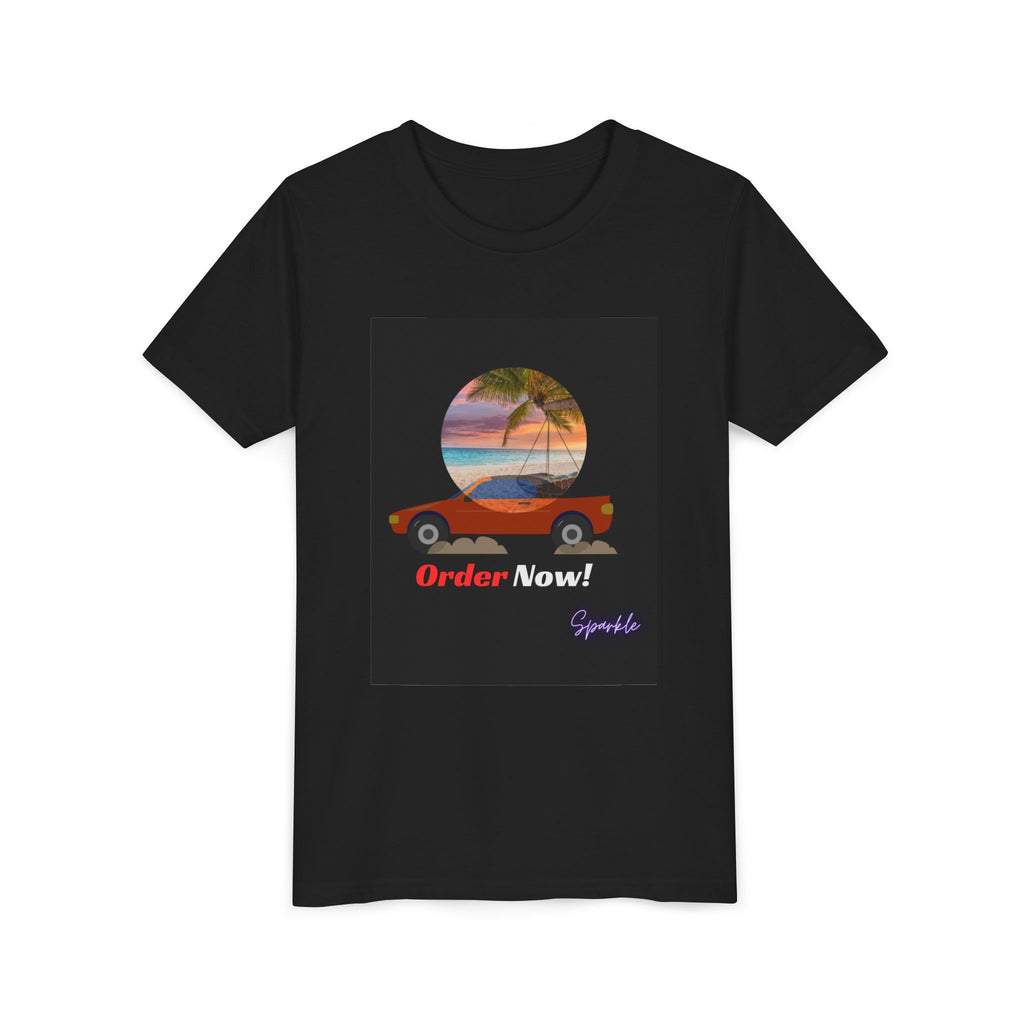 Youth Tee - Retro Beach Convertible “Order Now!” Kids T-Shirt