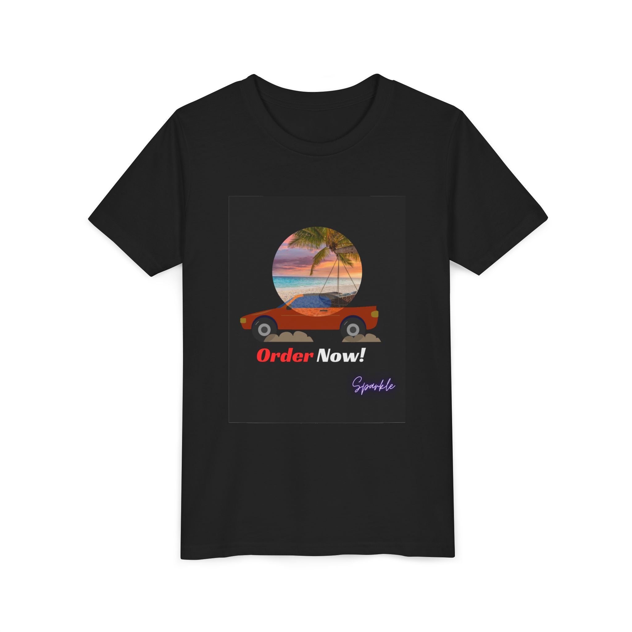 Youth Tee - Retro Beach Convertible “Order Now!” Kids T-Shirt